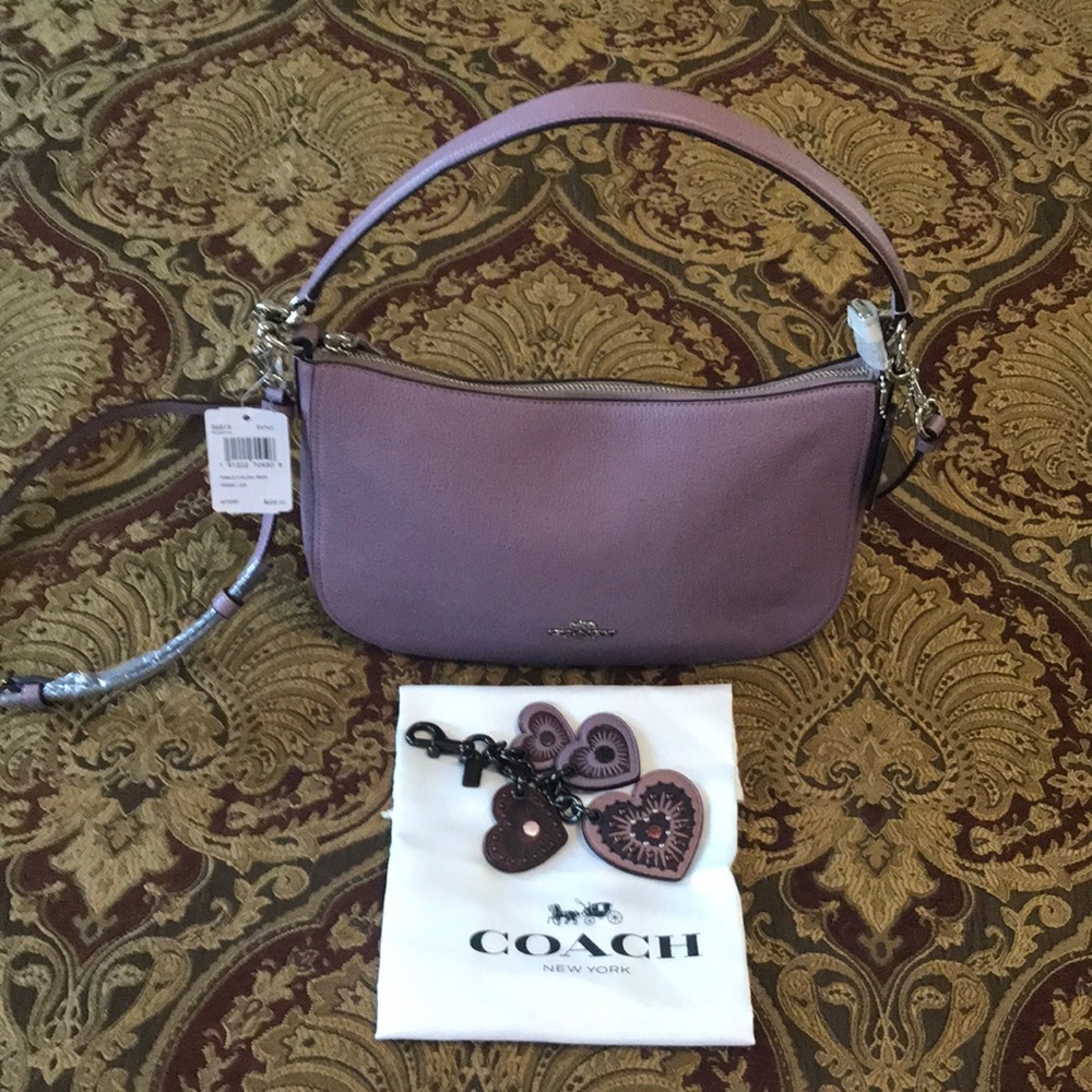 Coach Chelsea Crossbody with Heart Mix Bag Charm